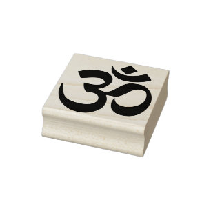Borracha carimbo de arte espiritual hindu