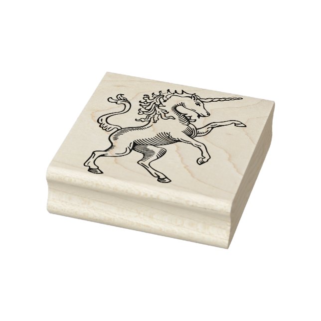 Borracha carimbo de arte medieval unicórdica (Carimbo)
