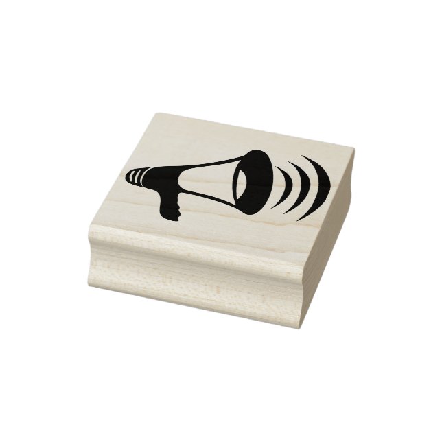 Borracha carimbo de arte megafone (Carimbo)