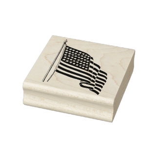 Borracha Carimbo de Bandeira Americano
