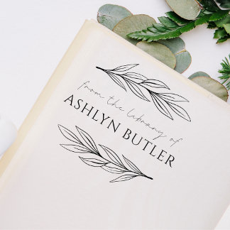 Borracha Carimbo de Biblioteca Pessoal de Chumbo Eucalyptus