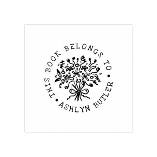 Borracha Carimbo de Buquê desenhado à mão