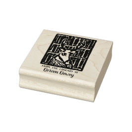 Borracha Carimbo de Carimbo da Biblioteca de Deer