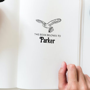 Borracha Carimbo de Carneiro Woodland Owl