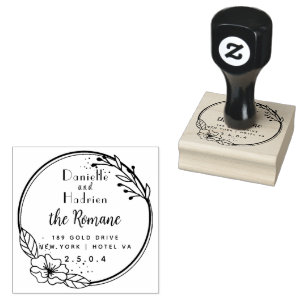 Borracha Carimbo de Casamento Personalizado