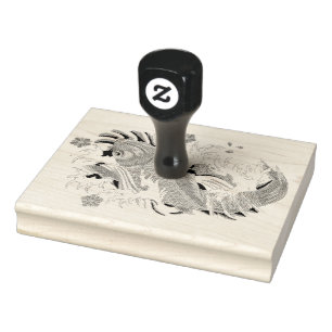 Borracha Carimbo De Coloração - Peixe De Carpa Koi