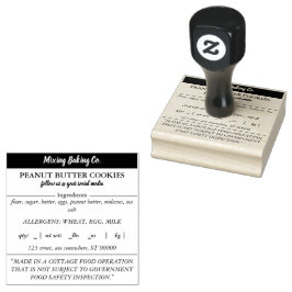 Borracha Carimbo de Comida de algodão