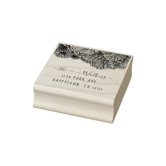 Borracha carimbo de endereço de devolução da concha (Carimbo)