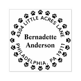 Borracha Carimbo de Endereço de Devolução de Impressão de P