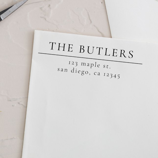 Borracha Carimbo de Endereço de Devolução de Madeira de Sob (Criador carregado)