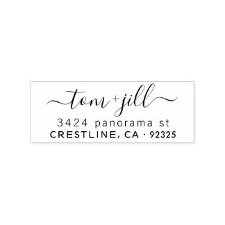 Borracha Carimbo de endereço de retorno