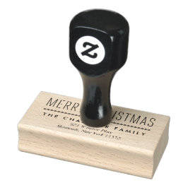 Borracha Carimbo de Endereço de Retorno de Natal do Tipo Mo