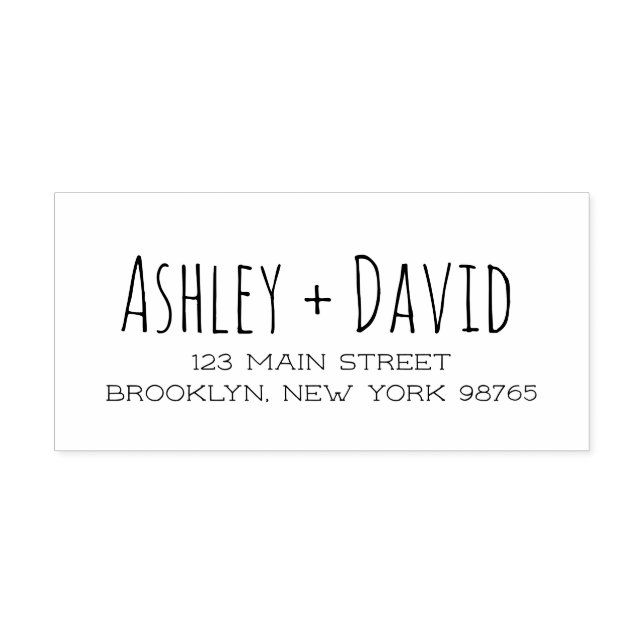 Borracha Carimbo de endereço de retorno manual (Impressão)