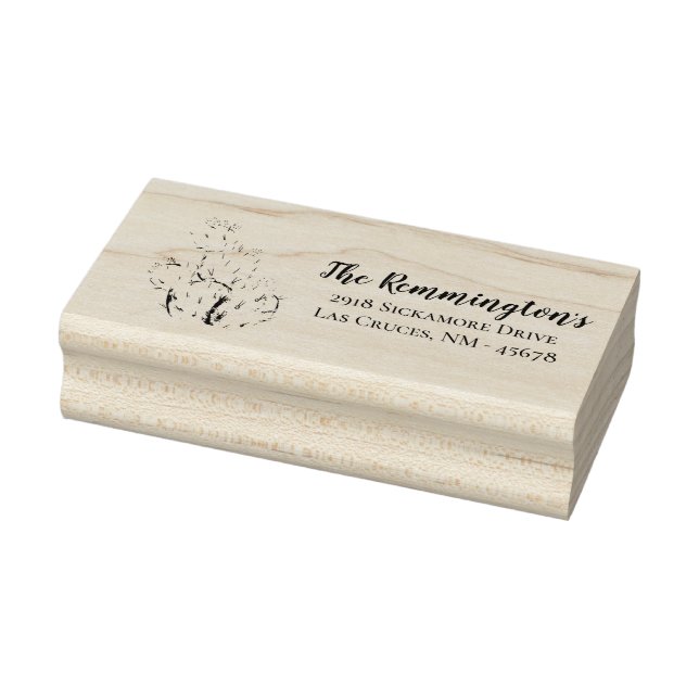 Borracha Carimbo de Endereço de Retorno Personalizado Boho  (Carimbo)