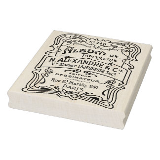 Borracha Carimbo de Ephemera de Arte Antiquada Francesa