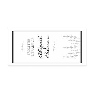 Borracha Carimbo de Ex-libris Fofo e Simples