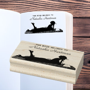 Borracha Carimbo de Ex-libris Personalizado Vintage com Ass
