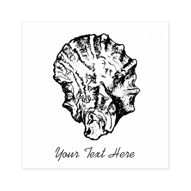 Borracha Carimbo de guardanapo para ostras pequenas (Impressão)