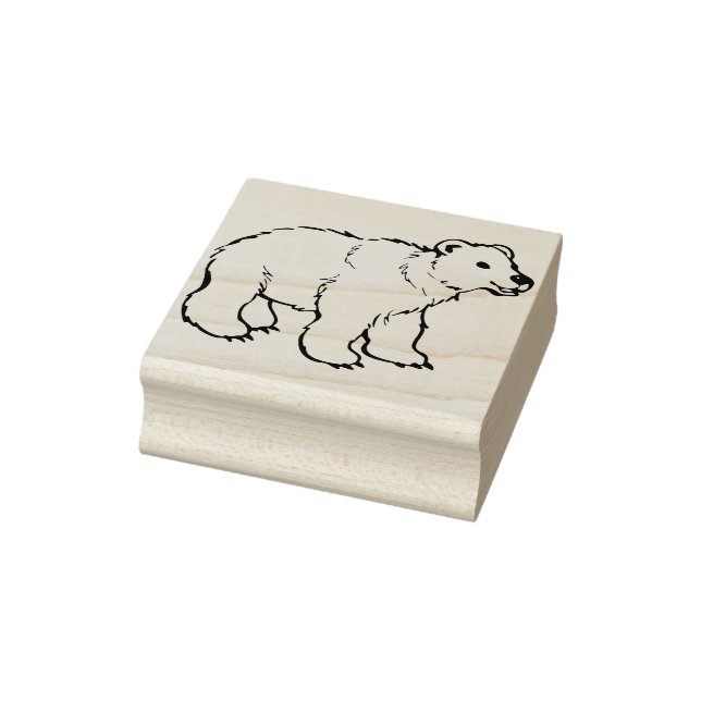 Borracha carimbo de ilustração do urso polar bebê (Carimbo)