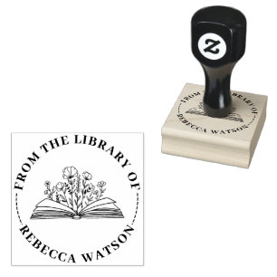 BORRACHA CARIMBO DE LIVRO PERSONALIZADO