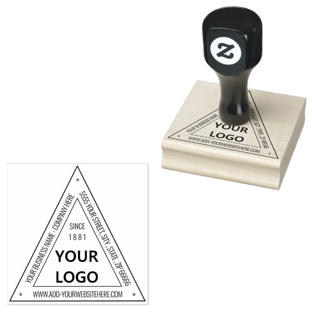 Borracha Carimbo de logotipo comercial personalizado Design (Carimbado)