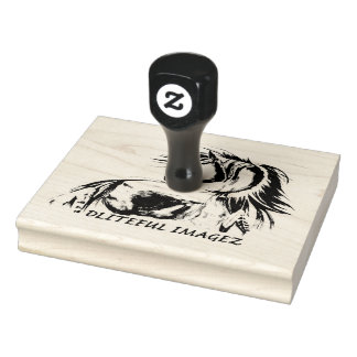 Borracha Carimbo de logotipo de design personalizado