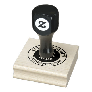 Borracha Carimbo de Logotipo de Empresa Personalizado