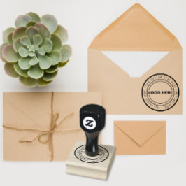 Borracha CARIMBO DE LOGOTIPO DE NEGÓCIOS Personalizado