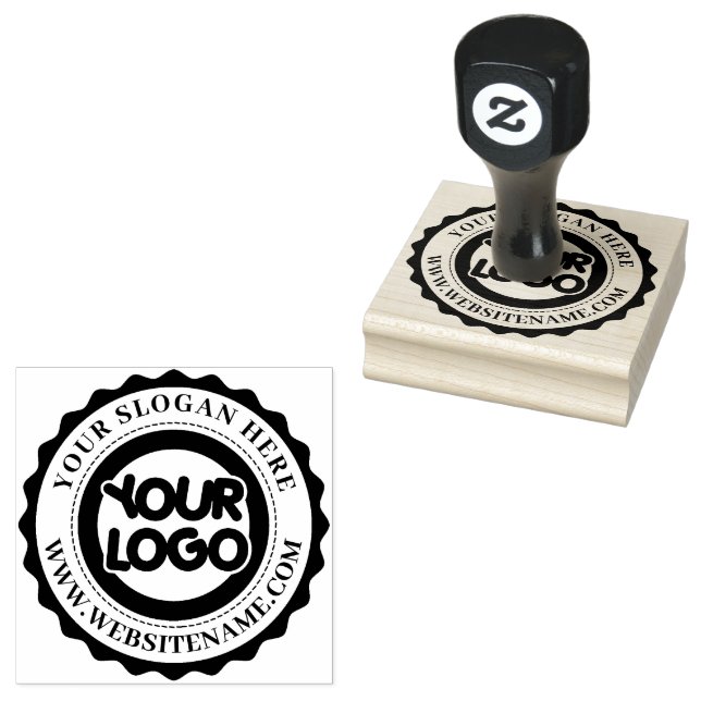 Borracha Carimbo de Logotipo Personalizado (Carimbado)