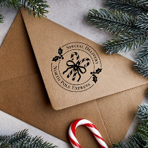 Carimbo de Madeira de Bengala de Natal