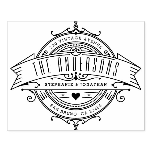 Borracha Carimbo de madeira personalizado | Endereço de dev (Impressão)