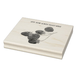 Borracha Carimbo de Morango Personalizado