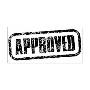 Borracha Carimbo de Negócio APROVADO