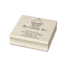 Borracha Carimbo de Negócio de Tema de cupcake