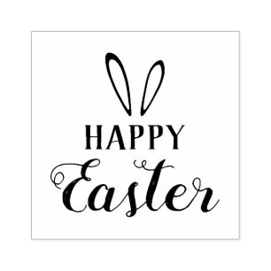 Borracha Carimbo de Páscoa DIY. Feliz Páscoa.