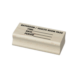 BORRACHA CARIMBO DE PASSAGEM DO BANHEIRO DO PROFESSOR