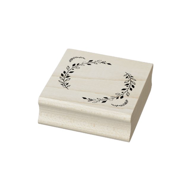 Borracha Carimbo de Rubaria Folha (Carimbo)