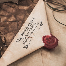 Borracha Carimbo do Endereço de Retorno do rico