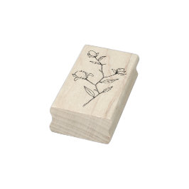 Borracha Carimbo dos lírios e do Artesanato de madeira