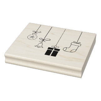 Borracha Carimbo Feliz de Natal