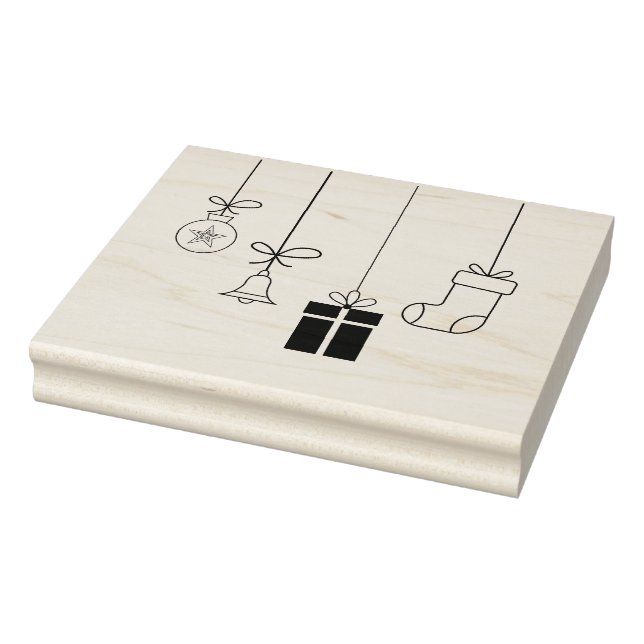 Borracha Carimbo Feliz de Natal (Carimbo)