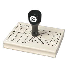 Borracha Carimbo Geomanístico e Carimbo de Gráfico de Casa