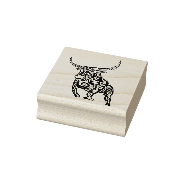 Borracha carimbo tribal de touros (Carimbo)