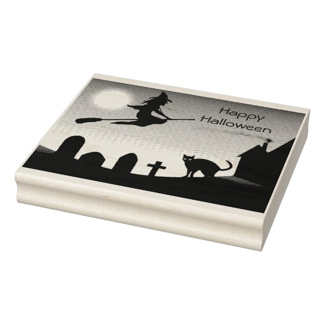 Borracha Cena Feliz de Halloween - Carimbo (Carimbo)