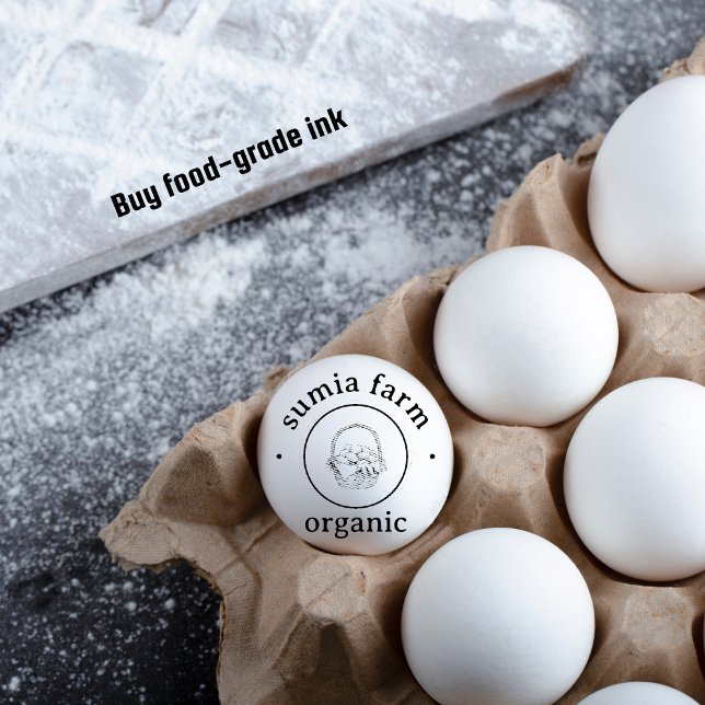 Borracha Cesta Personalizada de Ovos Carimbo Russo (Organic Egg Stamp)