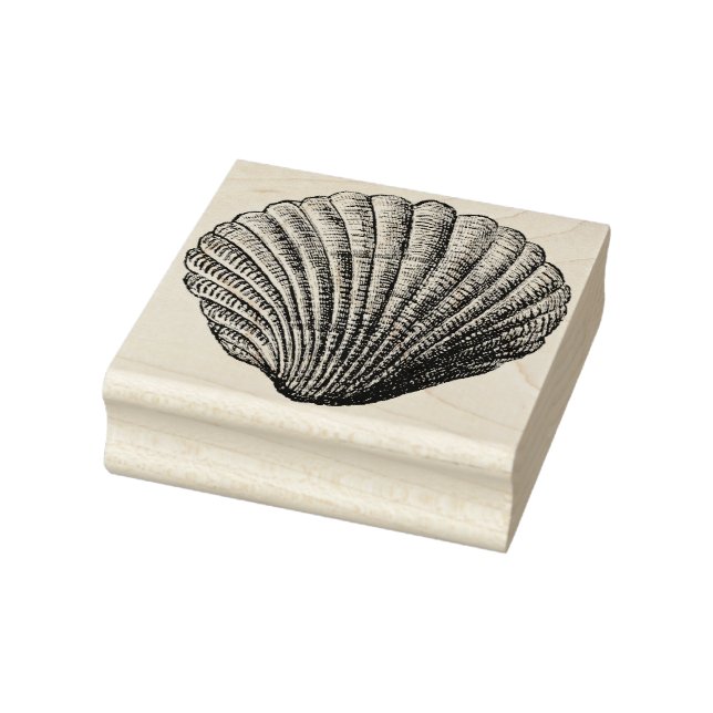 Borracha Clam Shell Vintage - Carimbo de Arte (Carimbo)