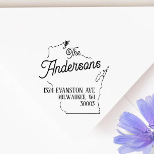 Borracha de Autodigitação de Carimbo de Endereço d