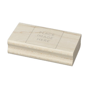 Borracha de madeira Carimbo 1,5" x 3"