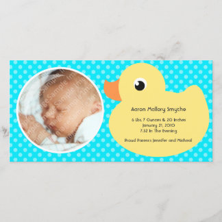 Borracha Ducky Frame Novos Cartões com fotos para