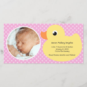 Borracha Ducky Frame Novos Cartões com fotos para 